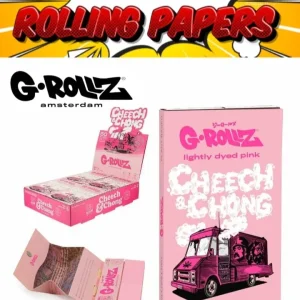 G-Rollz Cheech and Chong 1 1/4 Pink Tour Bus χαρτάκια tips tray freshseeds