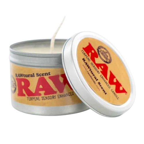 RAW Terpene Candle – Αρωματικό κερί με τερπένια, myrcene και soy wax για χαλάρωση και εξουδετέρωση οσμών