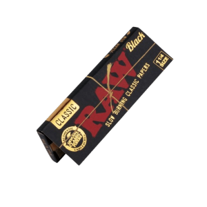 Χαρτάκια RAW Black 1&1/4 – 50 φύλλα ακατέργαστα