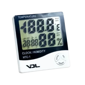 Ψηφιακό θερμόμετρο και υγρόμετρο εσωτερικού χώρου VDL με μεγάλη οθόνη.